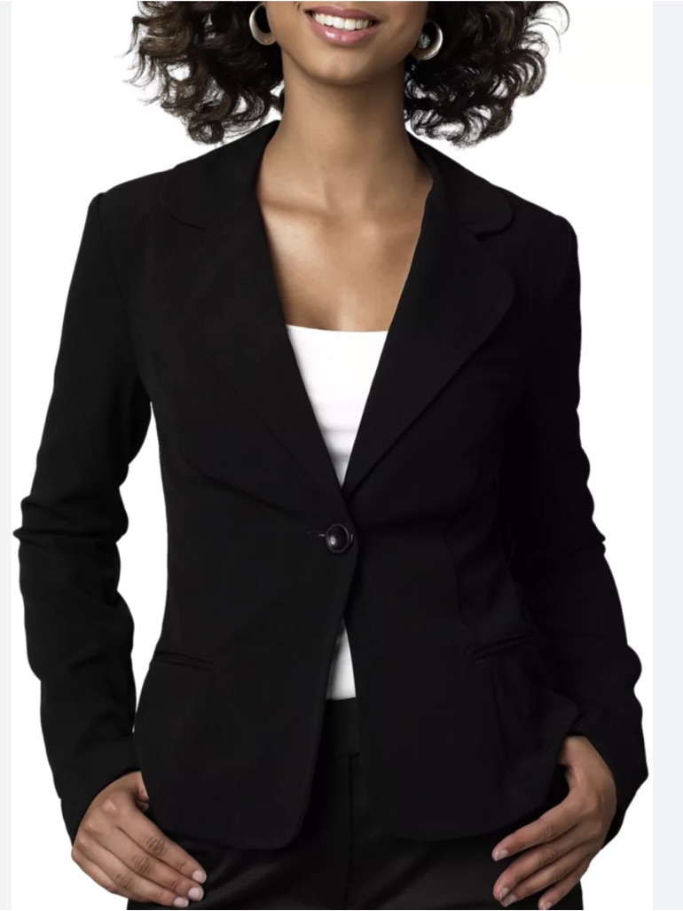 Nwt!! A. Byer Black Single-Button Women's Blazer